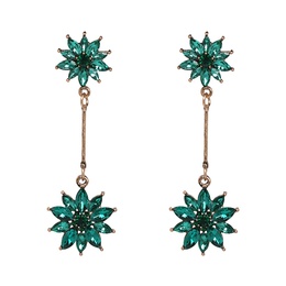Alloy Fashion Flowers earring  green NHJJ5141greenpicture1