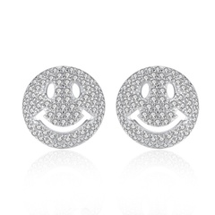 Alloy Simple Geometric earring  (platinum) NHTM0364-platinum