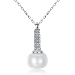 Alloy Fashion Geometric necklace  (white) NHTM0408-white
