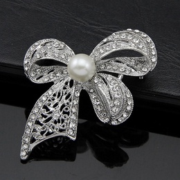 Alloy Fashion Flowers brooch  White kAD061A NHDR2995WhitekAD061Apicture1