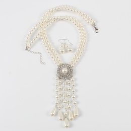 Beads Fashion Geometric necklace  white NHCT0320whitepicture1