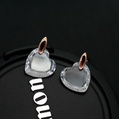 Alloy Korea Sweetheart earring  (Rose alloy) NHLJ4122-Rose-alloy
