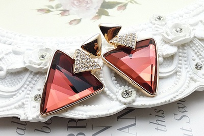 Alloy Fashion Geometric earring  Rose alloy champagne NHLJ4098Rosealloychampagnepicture6