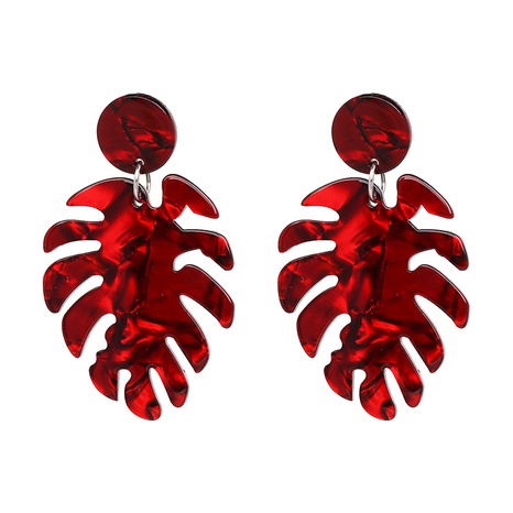 Plastic Fashion Geometric earring  (red) NHJJ5065-red's discount tags