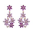 Imitated crystalCZ Fashion Flowers earring  purple NHJJ5071purplepicture10