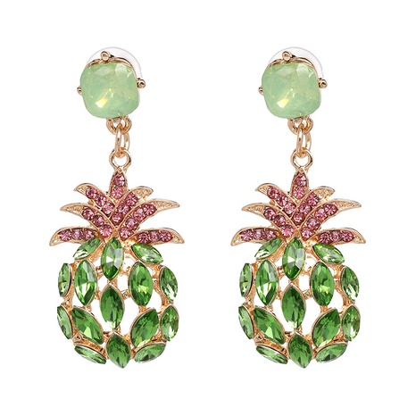 Imitated crystal&CZ Fashion Geometric earring  (green) NHJJ5083-green's discount tags