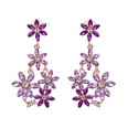 Imitated crystalCZ Fashion Flowers earring  purple NHJJ5071purplepicture6