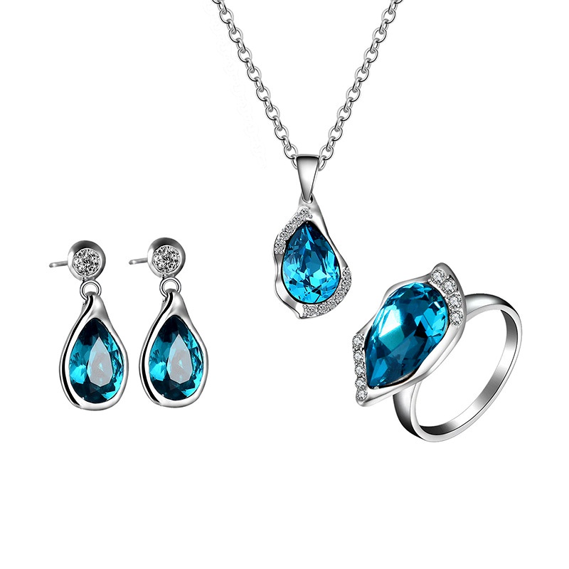 Alloy Fashion  necklace  61173174 blue NHXS176861173174blue
