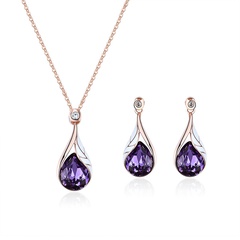Alloy Korea  necklace  (61172403 purple) NHXS1774-61172403-purple