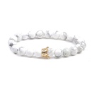 Natural Stone Fashion Animal bracelet  White pine + tiger eye NHYL0098Whitepinetigereyepicture3