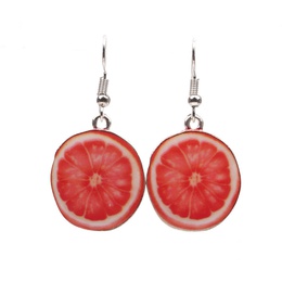 Alloy Fashion Geometric earring  Red pomelo NHYL0145Redpomelopicture1