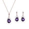 Alloy Korea  necklace  61172403 purple NHXS177461172403purplepicture3