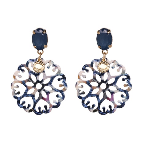 Plastic Fashion Flowers earring  (blue) NHJJ5212-blue's discount tags
