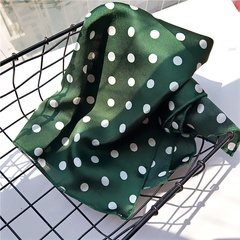 70 New Polka Dot Small Square Towel Scarf Women's Spring and Autumn Summer Professional Korean Style Fashion All-Matching Scarf Decorations Scarf