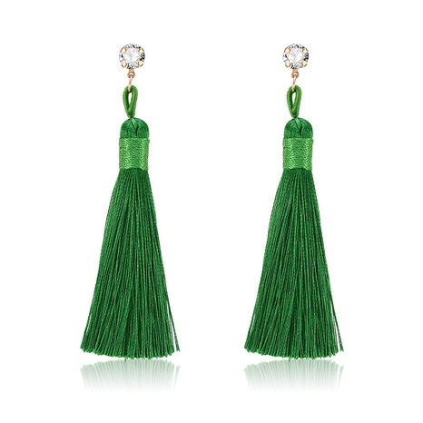Alloy Bohemia Tassel earring  (61189562 grass green) NHXS1862-61189562-grass-green's discount tags