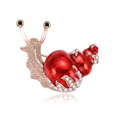 Wish Amazon Hot Selling Product Creative Style Little Snail Corsage Zinc Alloy Oil Dripping Animal Brooch Factory Direct Sales's discount tags