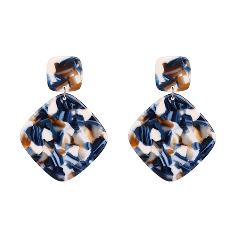 Plastic Fashion Geometric earring  (blue) NHJJ5233-blue's discount tags