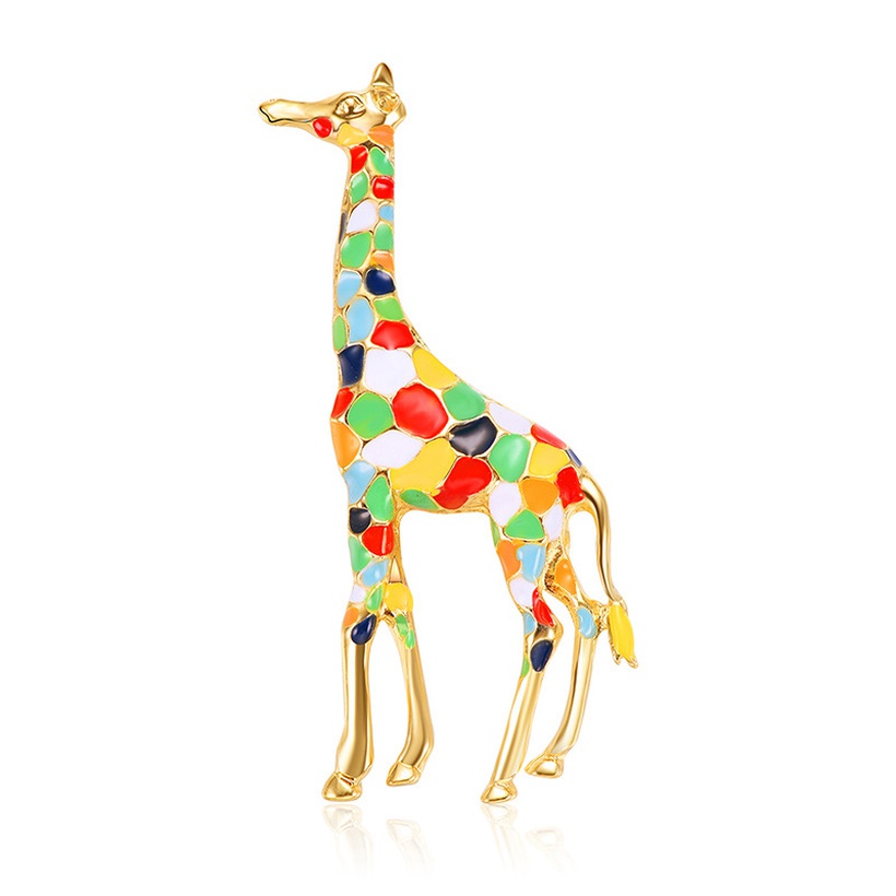 Bijoux Fantaisie Broches | Europen Et Amricain Chaudvente Ornement Haut De Gamme Mode Animal Broche Exquis Girafe Dripping Huile Vtements Accessoires Unisexe - MM25731