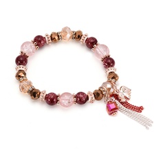 Imitated crystal&CZ Fashion Tassel bracelet  (66186039) NHXS2042-66186039