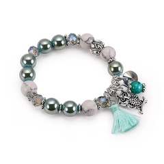 Imitated crystal&CZ Fashion Tassel bracelet  (66186057) NHXS2045-66186057