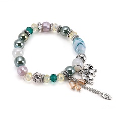 Imitated crystal&CZ Fashion Tassel bracelet  (66186051) NHXS2048-66186051