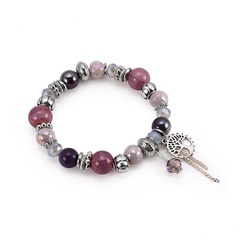 Imitated crystal&CZ Fashion Flowers bracelet  (66186063) NHXS2051-66186063