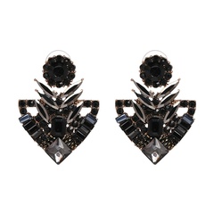 Alloy Fashion Geometric earring  (black) NHJJ5174-black