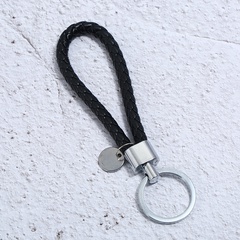 Alloy Fashion bolso cesta key chain  (White Luo + Black) NHPK2113-White-Luo-Black