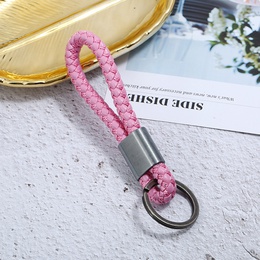 Alloy Fashion bolso cesta key chain  Bronze + pink rope NHPK2117Bronzepinkropepicture11