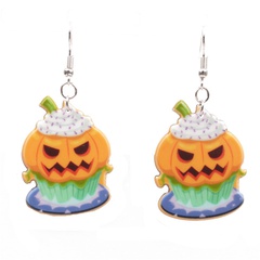 Acrylic Fashion Geometric earring  (Ice cream pumpkin earrings) NHYL0302-Ice-cream-pumpkin-earrings