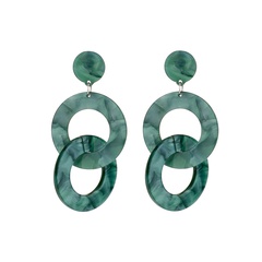 Plastic Vintage Geometric earring  (green)  Fashion Jewelry NHLL0301-green