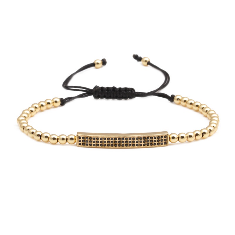 Copper Fashion bolso cesta bracelet  Alloy black zirconium  Fine Jewelry NHYL0605Alloy black zirconium