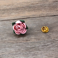 Alloy Korea Flowers brooch  (Pink)  Fashion Jewelry NHNT0746-Pink