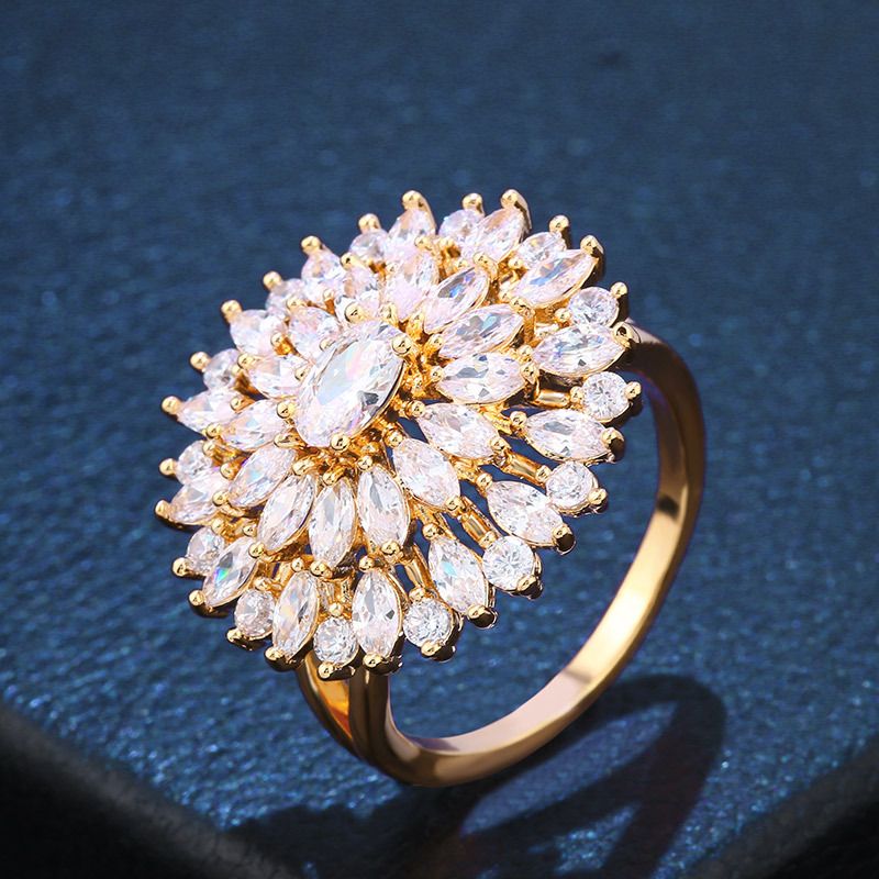 Copper Fashion Geometric Ring  Alloy  Fine Jewelry NHAS0422Alloy