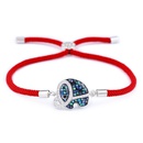 Copper Korea Geometric bracelet  Red rope alloy  Fine Jewelry NHAS0389Redropealloypicture1