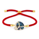 Copper Korea Geometric bracelet  Red rope alloy  Fine Jewelry NHAS0389Redropealloypicture3