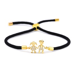Copper Korea Geometric bracelet  Red rope alloy  Fine Jewelry NHAS0394Redropealloypicture2