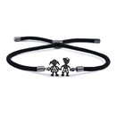 Copper Korea Geometric bracelet  Red rope alloy  Fine Jewelry NHAS0394Redropealloypicture5