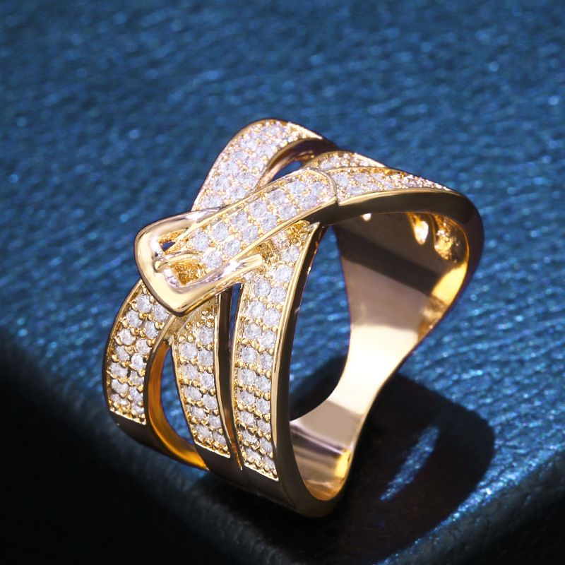Copper Fashion Geometric Ring  Alloy7  Fine Jewelry NHAS0416Alloy7