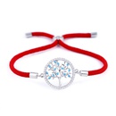 Copper Korea Geometric bracelet  Red rope alloy  Fine Jewelry NHAS0431Redropealloypicture3