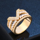 Copper Fashion Geometric Ring  Alloy7  Fine Jewelry NHAS0458Alloy7picture1