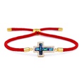 Copper Korea Cross bracelet  Red rope alloy  Fine Jewelry NHAS0390Redropealloypicture13
