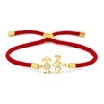 Copper Korea Geometric bracelet  Red rope alloy  Fine Jewelry NHAS0394Redropealloypicture13