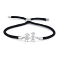 Copper Korea Geometric bracelet  Red rope alloy  Fine Jewelry NHAS0394Redropealloypicture14