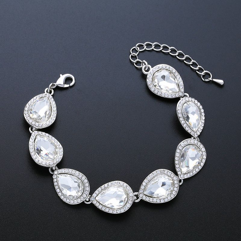 Imitated crystalCZ Fashion Geometric bracelet  Alloy  Fashion Jewelry NHAS0606Alloy