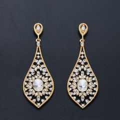 Imitated crystal&CZ Fashion  earring  (Alloy)  Fashion Jewelry NHAS0473-Alloy