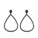 Imitated crystalCZ Simple Geometric earring  black  Fashion Jewelry NHAS0484blackpicture14