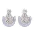 Alloy Bohemia Tassel earring  white  Fashion Jewelry NHJQ11267whitepicture1