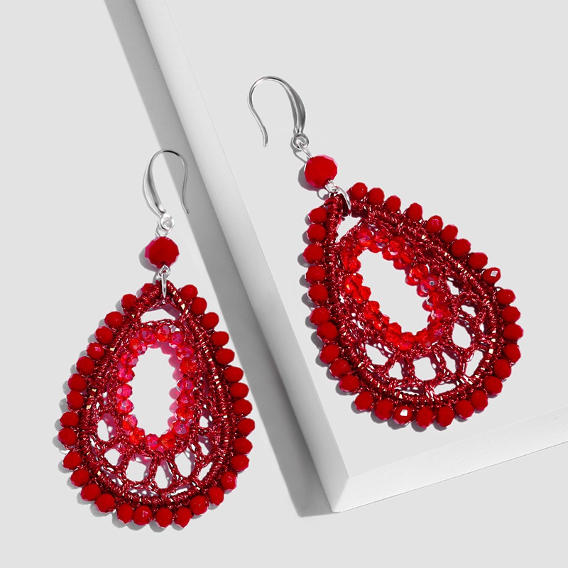 Alloy Fashion Geometric earring  red  Fashion Jewelry NHAS0548red