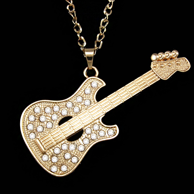Alloy Fashion Geometric necklace  Big guitar alloy  Fashion Jewelry NHAS0556Bigguitaralloy